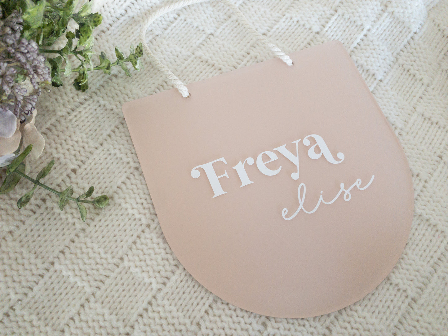 Personalised Hanging Banner Plaque | Multiple Colour Options