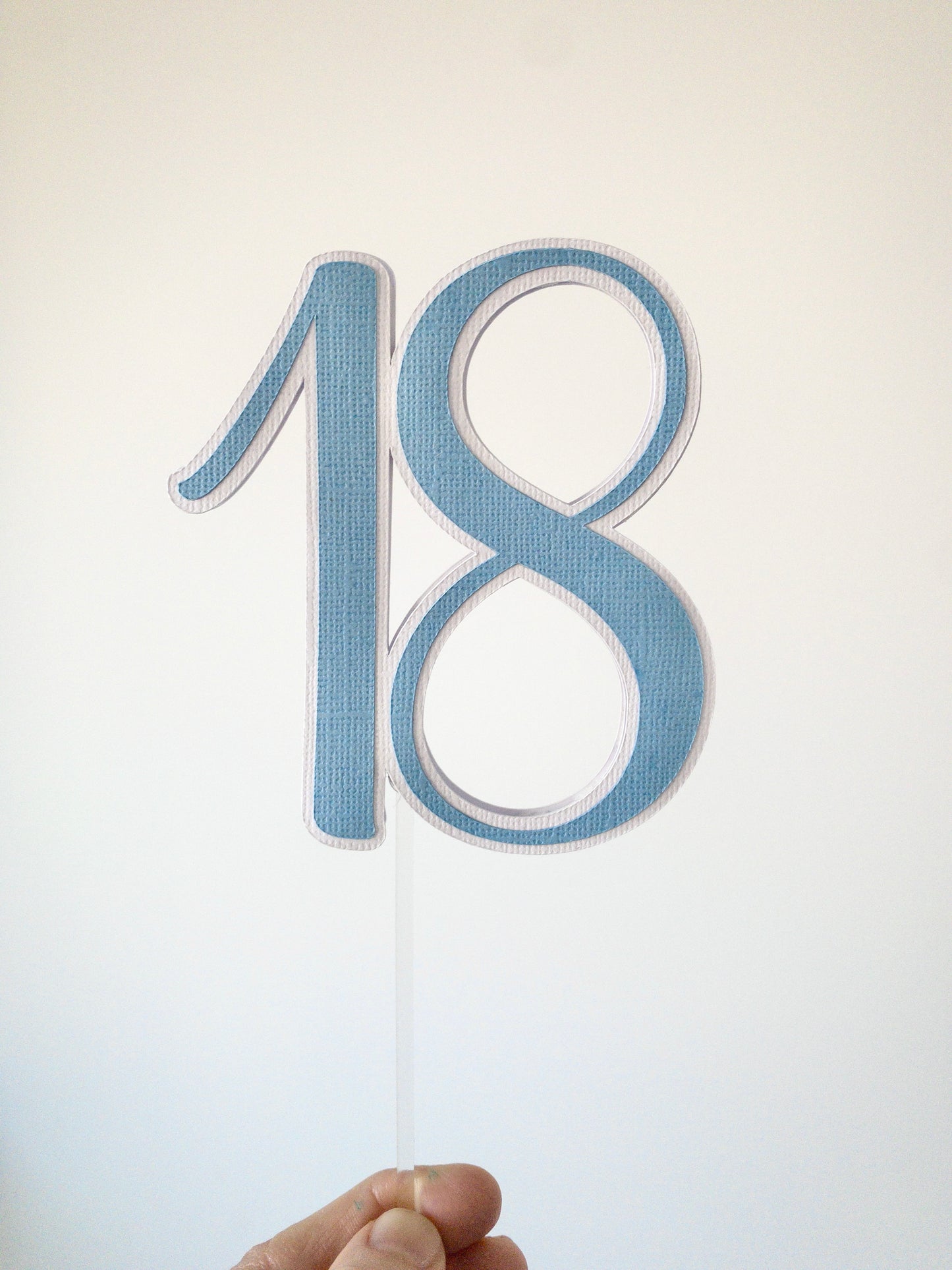Personalised Number Cake Topper | Custom | Various Colour Options