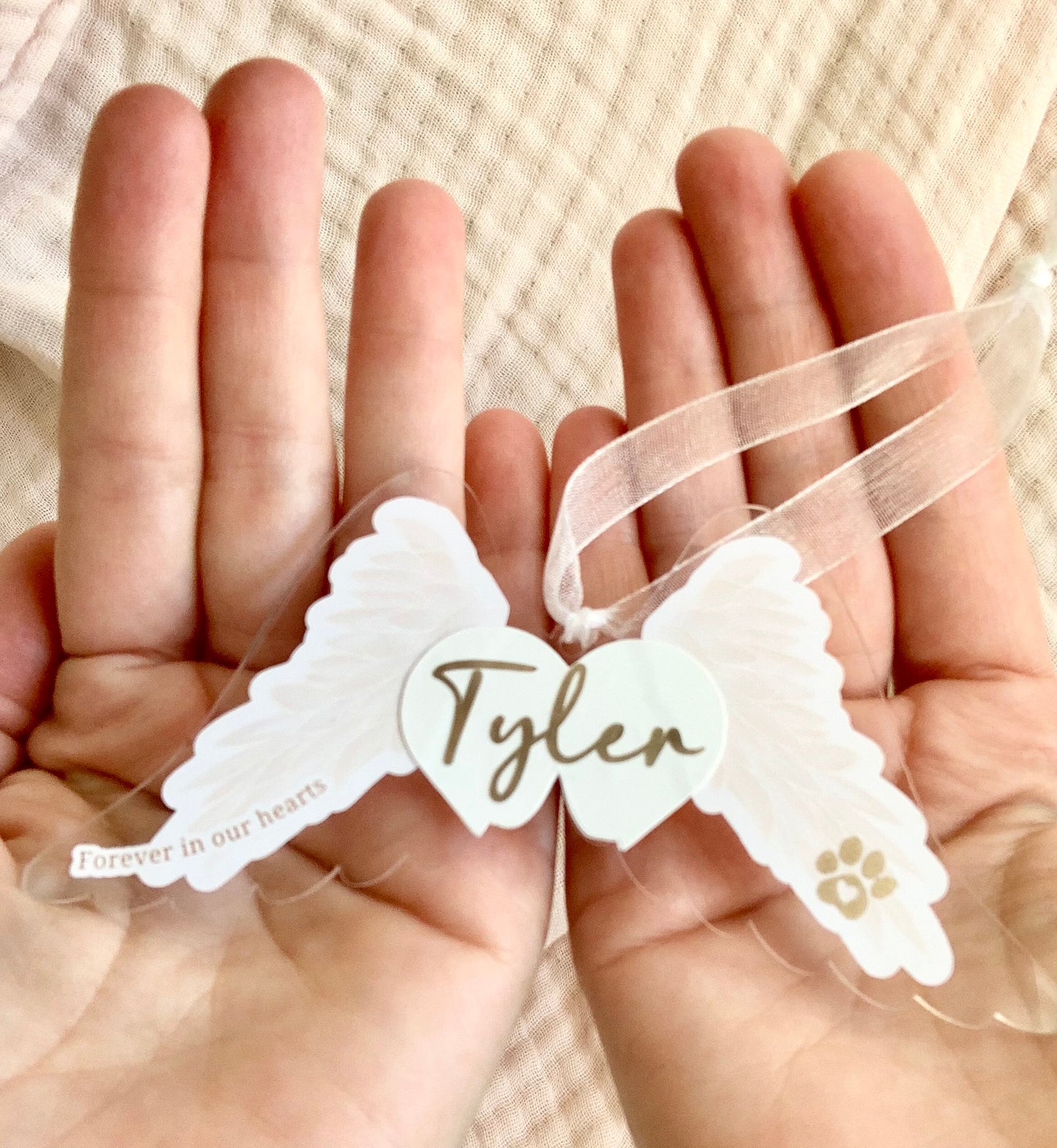 Angel Wings Memorial Ornament | Personalised