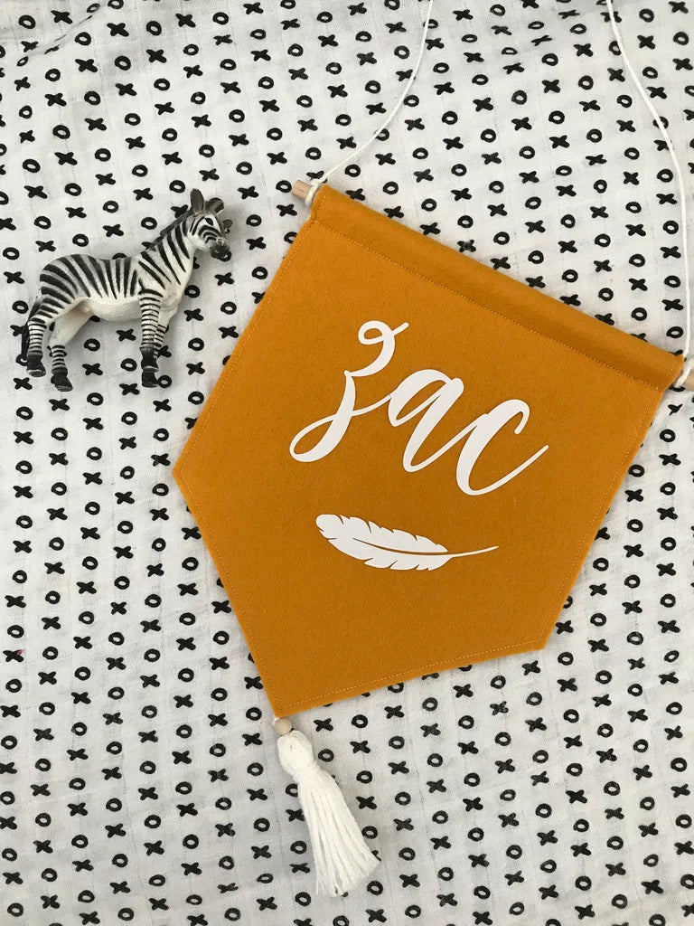 Personalised Fabric Banner | Script style | Multiple Colour Options